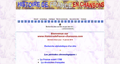 Desktop Screenshot of histoiredefrance-chansons.com
